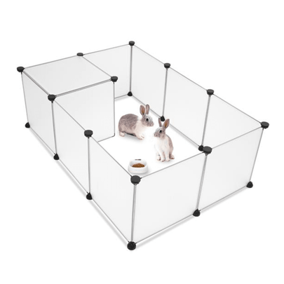 Pet Playpen, Portable Large Plastic Yard Fence Small Animals, Puppy Kennel Crate Fence Tent