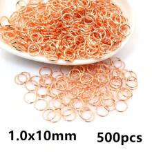 500pcs 3-12mm Metal Jump Rings Split Ring Open Single Loops DIY Jewelry Making Accessories Findings