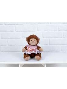 Provence  Kit Girl Lion, Elephant, Monkey And Giraffe 22 Cm - 乾枯玫瑰色 - 查看 2