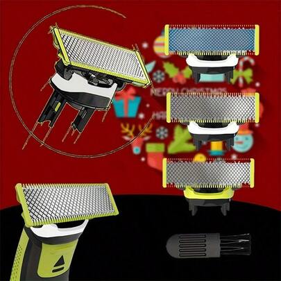 PHILIPS 1pc/2pcs/3pcs/4pcs Replaceable Shaving Unit Shaver Head Trimming, Suitable For Philips One Blade Single Blade Shaver Hair Repair Machine For QP2520 QP2530 QP2630 QP2620 Christmas Gift