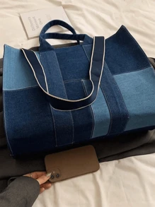 Dedoo Fashionable Printed All-Season Travel & Shopping Tote Bag, Extra Large Handbag - Multicolor - View 6