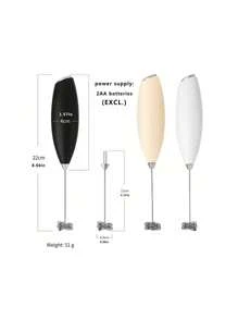 Milk Frother, Powerful Handheld Milk Frother, Mini Milk Foamer, Coffee Stirrer, Stainless Steel Drink Mixer For Coffee, Lattes, Cappuccino, Matcha, Hot Chocolate, Portable Foam Maker, Electric Wireless Blender Mini Coffee Maker Back To School