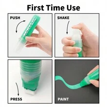 FLYSEA 8 件可水洗汽车车窗标记笔 - 15 毫米大号，三合一笔尖 - 适用于黑板、黑板、玻璃、小酒吧、汽车、菜单板标记返校