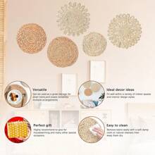 7 Styles Boho Wall Decor, Rattan Flower Wall Basket Decor, Diameter From 13.8" To 3.1" Seagrass Rattan Wicker Wall Decor Round Handmade Hanging Rustic Flat Elegant Wall Art For Farmhouse Living Rooms Handmade Hanging Rustic Flat Elegant Wall Art For Farmhouse Living Rooms Bedrooms Display Table Settings Kitchen Home, Home Decor, Room Decor, Wall Decor Gifts Birthday Graduation