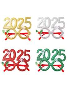 1 件圣诞节新款 2025 装饰眼镜框，圣诞节 - 彩色 - 查看 1