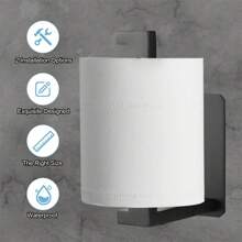 1 pieza Estante de almacenamiento de pañuelos de acero inoxidable, soporte minimalista y sencillo para papel higiénico para decoración del hogar y el baño, decoración de otoño