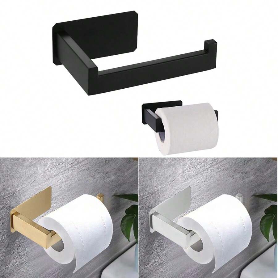 1 pieza Estante de almacenamiento de pañuelos de acero inoxidable, soporte minimalista y sencillo para papel higiénico para decoración del hogar y el baño, decoración de otoño