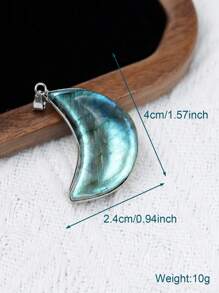 1pc Labradorite Natural Stone Crystal Pendant For Necklace Gem Stone Wolf Butterfly Crystal Carving Flash Healing Energy Pendants Jewelry H482