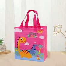 4 piezas/Juego 23*22*11CM Bolsas de tela no tejida a prueba de agua con patrón de dinosaurio, bolsas de regalo reutilizables para decoración de fiesta de cumpleaños - Multicolor - Ver 9