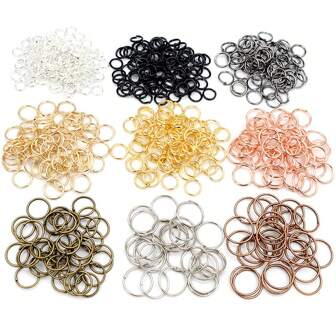 500pcs 3-12mm Metal Jump Rings Split Ring Open Single Loops DIY Jewelry Making Accessories Findings