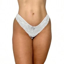 Kit 10 Invisible Comfort Panties With Lace Tulle Thread Elegant Intimate Fashion - Nhiều màu - Xem 5