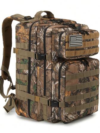 QT&QY 45L militära taktiska jaktryggsäckar för män kamouflage Molle Armé Överfall Pack 3 dagar Överlevnadsväska Vandring Treeking ryggsäck