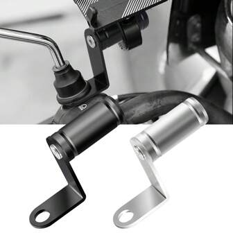 1st Motorcykel Backspegelfäste Förlängningsfäste Universalstöd Mobiltelefon Spotlight Hållare För Motorcykel Scooter ATV Cykeltillbehör