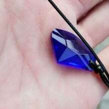 Classic TV Series H2o Necklace, Fashionable Polyresin Moonstone Pendant Just Add Water Blue Stone Mako Mermaid Accessories Movie Souvenir