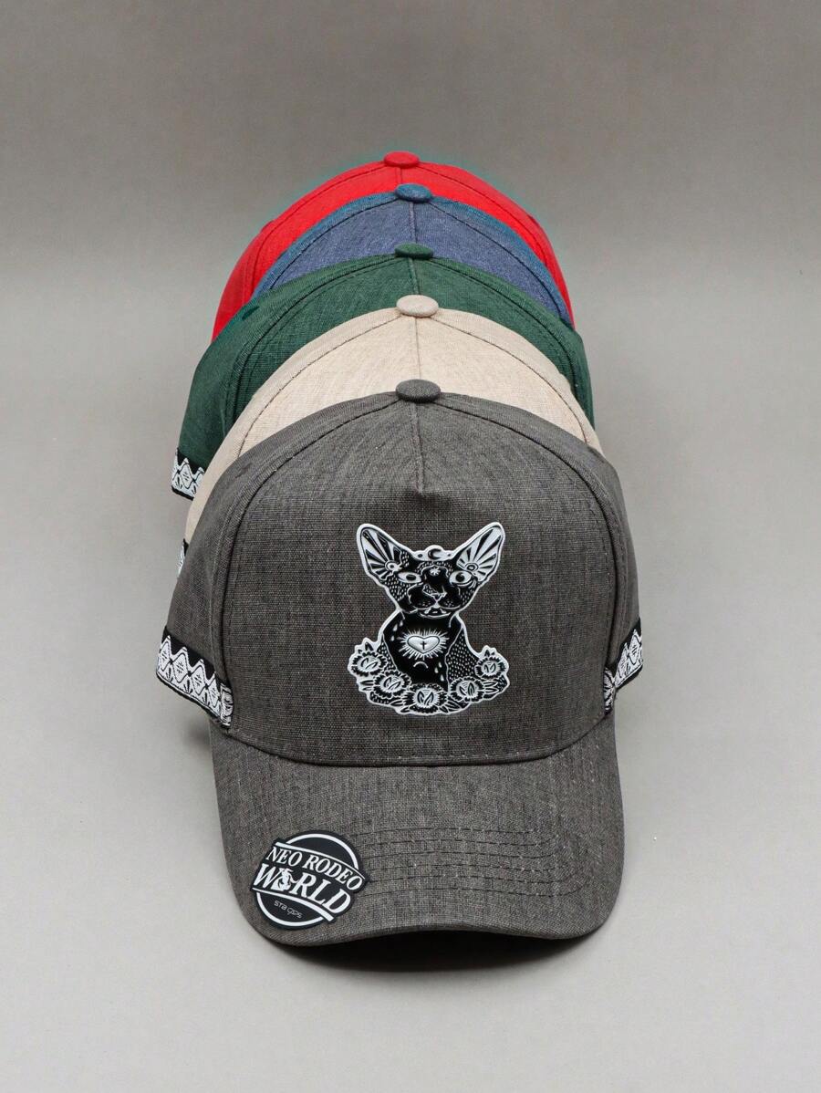 Paquete de 5 pzs de gorra con diseño de Gato Alebrije. - Multicolor - Ver 1