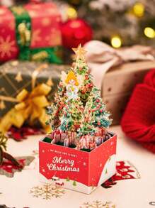 1 hộp thiệp bật lên hình cây thông Noel (bao gồm 1 phong bì + 1 thiệp viết tay + 1 thiệp 3d) Thiệp chúc mừng, Quà tặng bất ngờ, Lời chúc tốt đẹp cho gia đình, bạn bè, Phòng ấm áp, Trang trí tiệc, Trang trí nhà cửa, Trang trí nhà bếp, Trang trí Halloween, Trang trí phòng, Trang trí Giáng sinh, Trang trí tiệc, Đồ thủ công trang trí, Đồ trang trí bàn làm việc, Đồ trang trí bàn, Quà tặng tiệc, Đồ trang trí Halloween, Đồ trang trí Giáng sinh, Quà tặng Halloween, Quà tặng Giáng sinh. - Nhiều màu - Xem 3