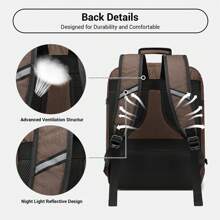 Lightweight Carry-On Backpack Cabin Size Flight Bag Travel Hand Luggage Shoulder Bag Ideal For Men And Women For Business Trips And Travel - Brown - View 5