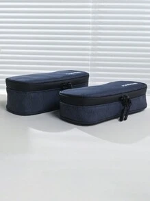 1pc Small-Size Grey Insulated Medical Cooler Bag With 2 Reusable Ice Packs, Portable Insulin Storage Case, Gel Ice Pack, Medication Box Travel Emergency Bag Camping Pill Box Pill Case Pill Organizer Pill Container Medicine Box First Aid Kit First Aid Medical Bag Emergency Kit Bag