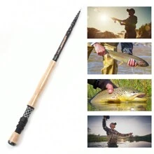 Design nou 2.1M 2.4M 2.7M 3.0M Undiță telescopică de pescuit cu muscă portabilă de carbon cu acțiune rapidă Păstrăv cu mușcă Tackle Stâlp Bunuri pentru pescuit