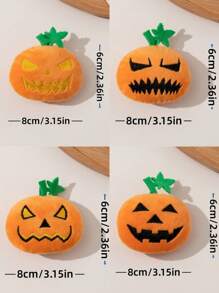 1 búp bê bí ngô nhồi bông PP kiểu ngẫu nhiên có thể phát ra âm thanh, thích hợp cho vật nuôi, mèo, chó, đồ trang trí tiệc Giáng sinh làm quà tặng búp bê nhồi bông - Nhiều màu - Xem 3