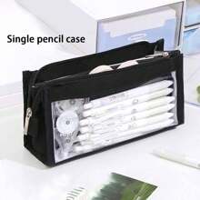 1PC Pencil Bag With Highly Attractive And Large Capacity - White - View 8