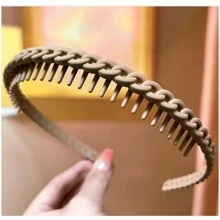 1 cái/8 cái Băng đô chống trượt hình răng gợn sóng màu Dopamine, Dụng cụ tạo kiểu tóc mái Y2k nhiều màu và bay, Phụ kiện tóc đa năng cho nữ - Nhiều màu - Xem 16