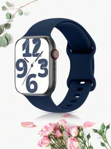 三合一包括腕带、表壳和保护膜 女式 男式 I 时尚运动 柔软、舒适、透气 单色纯色硅胶蝴蝶扣表带 带单颗水钻 双颗水钻 带钢化膜保护套 元旦礼物 多种颜色可选，搭配 Apple Watch Ultra 系列 9/8/7/6/5/SE/4/3/2/1 配件 替换表带 配件 DIY 套装 情人节 - Series 4/5/6/SE[40mm] - 查看 25