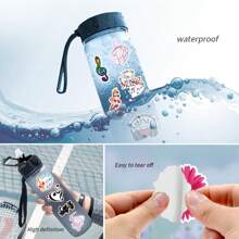 50 张音符贴纸乙烯基美学贴纸，适用于剪贴簿、日记、笔记本电脑、保险杠、滑板、水瓶、电脑、手机、卡通、安全帽、汽车贴纸和贴花