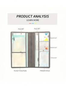 高级PU材质汽车保险文件夹和名片夹 - 彩色 - 查看 4