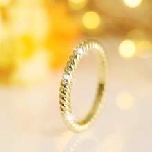 1 Pieza Anillo De Diseño De Espiral Simple Y Moderno Para Mujeres, Adecuado Para Uso Informal Y En Fiestas