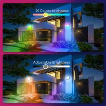 Aigostar Foco LED para exteriores de 50W,Foco LED de color RGB con control remoto, 6 modos estroboscópicos, modo DIY, temporizador, regulables, IP65 a prueba de agua para jardín, fiesta, etc.