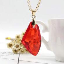 Classic TV Series H2o Necklace, Fashionable Polyresin Moonstone Pendant Just Add Water Blue Stone Mako Mermaid Accessories Movie Souvenir