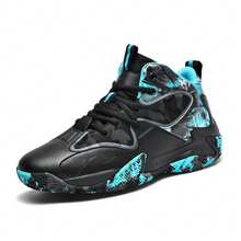 High-Top Non-Slip Shock Absorption Sports Shoes For Men - Friction Audible, Real Breathable Boots With Mesh - Ideal For Students And Running. - Màu xanh lá cây đậm - Xem 6