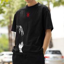 Griffith Bersek Guts Miura Anime Classic Knight Basic T-Shirt - màu đen - Xem 1