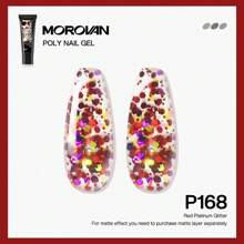 1入 Morovan Poly Gel Nail - 15毫升閃亮指甲油粘合劑指甲凝膠時尚美甲設計指甲延伸凝膠沙龍指甲容易自己在家裡做指甲藝術初學者和專業人士皆適用 - 彩色 - 查看 24