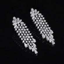 Conjunto de joias de luxo para casamento na Arábia Saudita, cristal CZ, zircônia, para noivas, festa de luxo em Dubai, conjunto de joias femininas para festa nigeriana