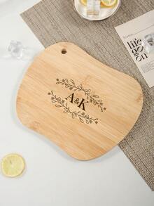 1 件可定制竹砧板，苹果形设计，抗菌防滑水果砧板，适用于厨房、餐厅、户外使用，送给妈妈、婚礼、生日、伴娘、个性化、圣诞节、女性的礼物 - 多色 - 查看 4