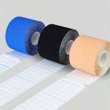 1 ROLLE 5cm x 5m Muskel Paste Kinesio Tape Elastisches Band Brust Paste Knie und Ellbogen Pad Fitnesstape Schutzzubehör Sport Tape Fitness Zubehör
