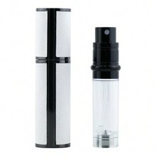 furio 1pc Luxury Leather Clad Metal Perfume Atomizer,Robust And Easy To Use, Portable Mini Refillable Perfume Bottle Travel Size Spray Bottles Accessories 5ml/0.17oz