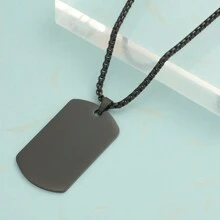 [Personalizado] Collar de acero inoxidable con fotografía personalizada grabada con láser para hombres, con texto personalizado. Colgante de etiqueta de perro personalizado de acero inoxidable para novio, regalo del día del padre para papá, disponible en negro, plata, oro y oro rosa, con estilos elegante, vintage, sencillo, unisex y casual. Regalo ideal para él, ella, novio, novia, papá, mamá, familia, amigos, mascotas, abuelos, hijo, hija para aniversarios, cumpleaños, uso diario, baile de graduación, día del padre, día de la madre, San Valentín, graduación, bodas, duelo
