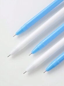4 piezas Bolígrafos de gel con forma de ballena de pegamento suave, bolígrafos de gel para escritura de estudiantes, bolígrafos de gel con apariencia de ballena de material PP, bolígrafos de firma de oficina - Multicolor - Ver 5