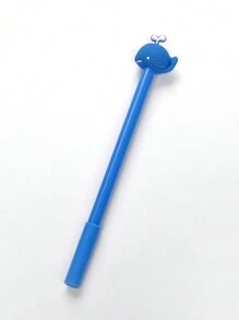 4 piezas Bolígrafos de gel con forma de ballena de pegamento suave, bolígrafos de gel para escritura de estudiantes, bolígrafos de gel con apariencia de ballena de material PP, bolígrafos de firma de oficina - Multicolor - Ver 8