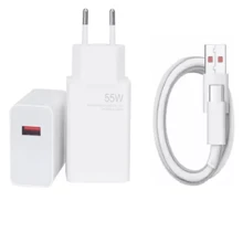 Carregador Turbo 55w P/ Xiaomi Redmi Note 10s 11s 12s 13 9s