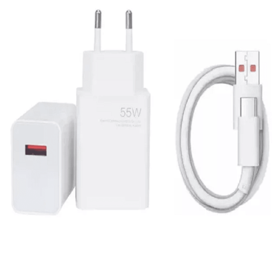 Carregador Turbo 55w P/ Xiaomi Redmi Note 10s 11s 12s 13 9s