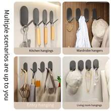 10Pcs Invisible Adhesive Plate Hanger Vertical Plate Holders For The Wall Hooks Decorative Plates Wall Holders For Display