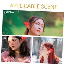 Accesorios de disfraz, orejas de diablo de hadas de terror de miedo para fiesta de Halloween, maquillaje y accesorios - Multicolor - Ver 5