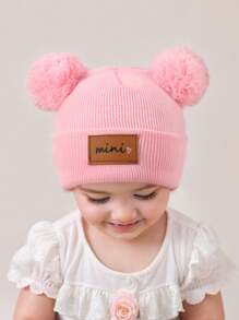 3 piezas Gorro tipo beanie negro unisex de 0 a 16 años para bebé, niños y niñas, estilo Y2K, gorro de punto para recién nacidos, adecuado para usar al aire libre, gorra de invierno cálida para el uso diario