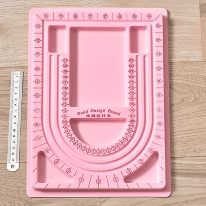 1pc Plastic Jewelry Design Board, Suitable For Bracelet & Necklace DIY Casting Crafting