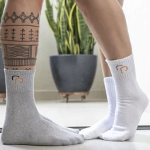 Kit 5 Pairs Of Comfort Long Shaft Socks For Adults Rafa Parize Unisex - 黑色 - 查看 3