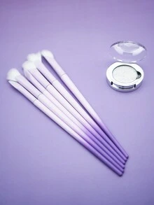 1支/3支装紫色渐变软毛鼻影刷、眼线刷、眼影刷、眼部化妆刷 - 紫色 - 查看 4